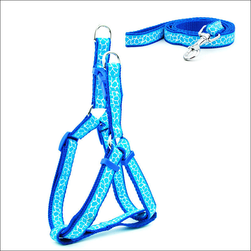 Pet Chest Strap Harness And Leash Set For Daily Walking