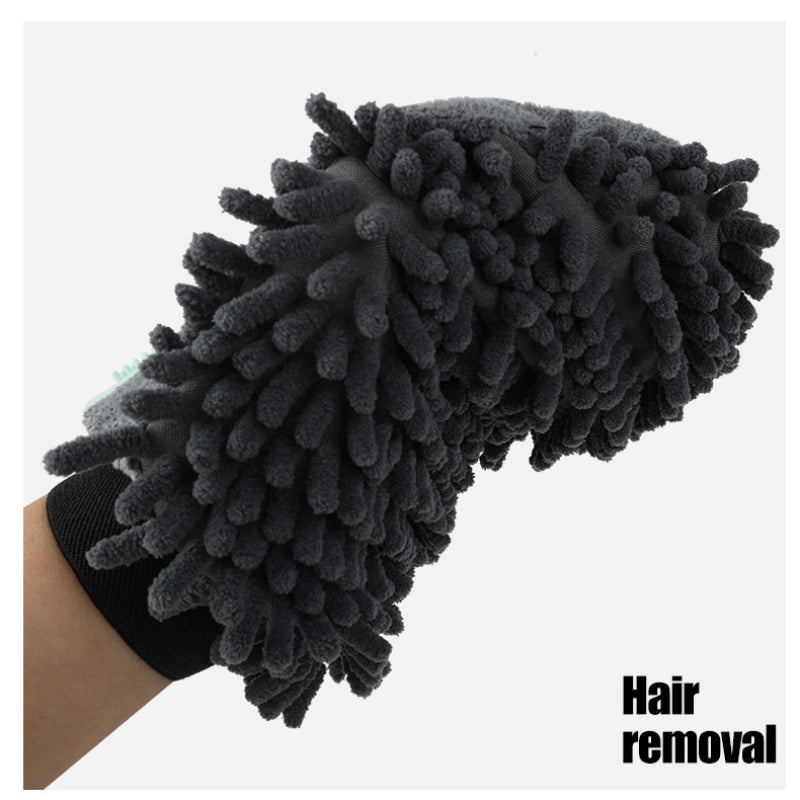 2-in-1 Pet Bathing Brush Grooming Massage Glove Cleaning Tool