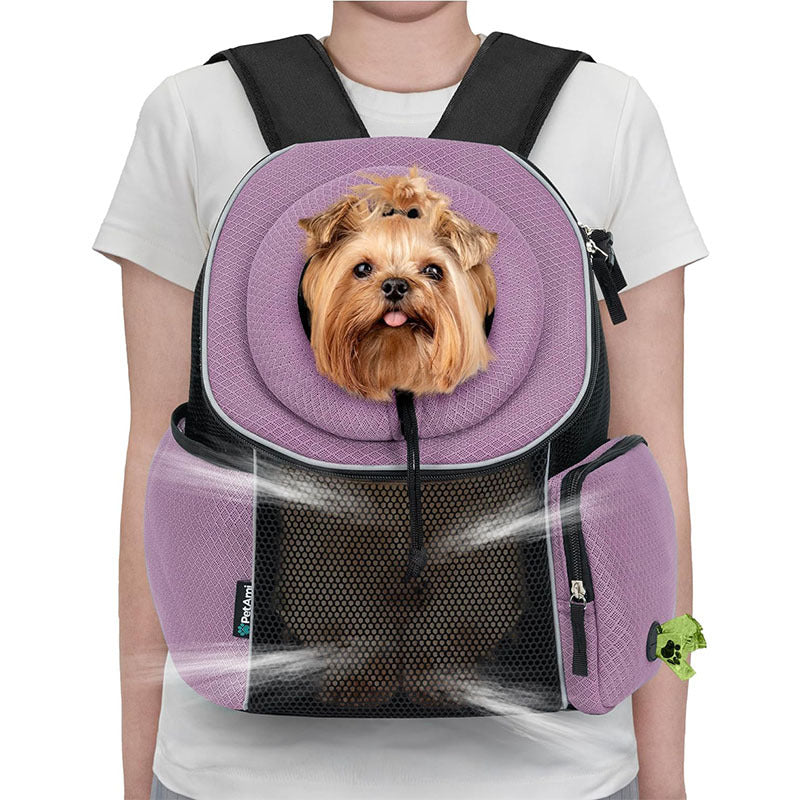 Portable Breathable Pet Carrier Backpack Bag For Outdoor Travel