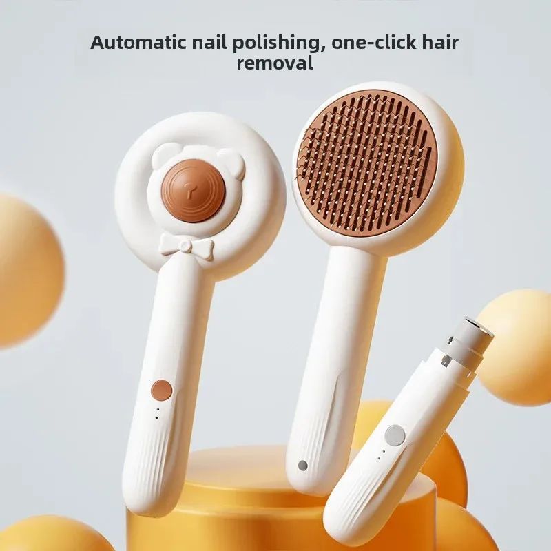 Rechargeable 2 In 1 Pet Nail Trimmer And Grooming Comb