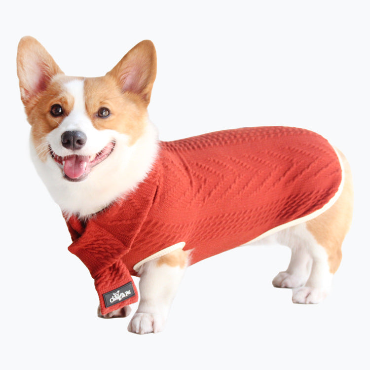 Vintage Twist Style Pet Sweater For Comfortable Everyday Wear