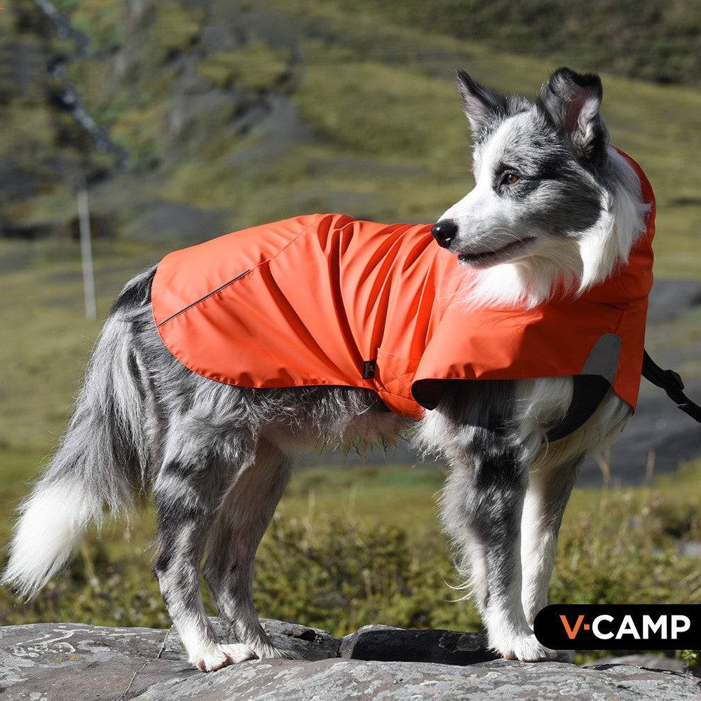 Waterproof Windproof Pet Shell Jacket Raincoat For Outdoor Use
